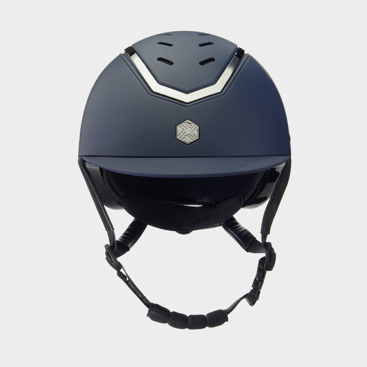Kylo Standard Peak Riding Hat Navy Matte