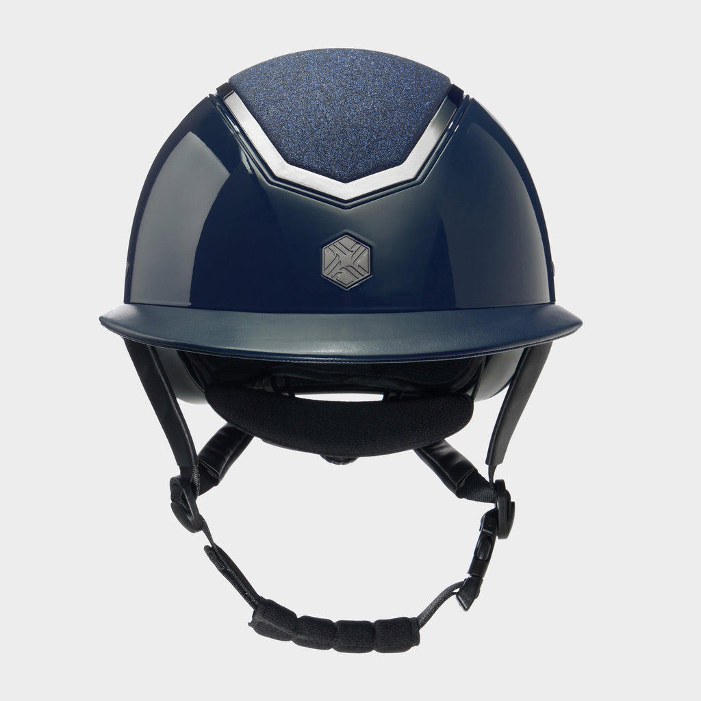 Kylo Wide Peak Riding Hat Navy Gloss