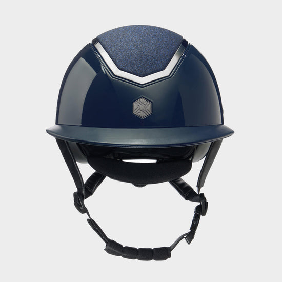 Kylo Wide Peak Riding Hat Navy Gloss