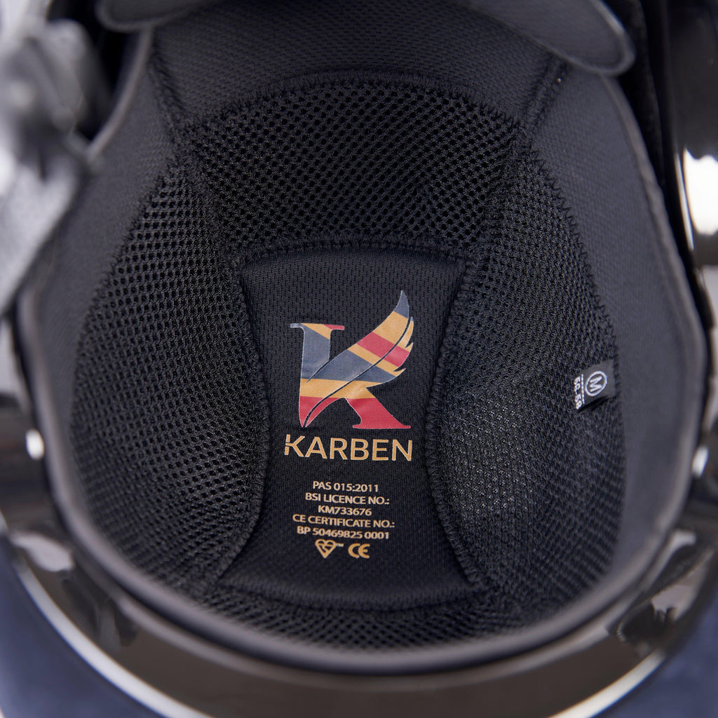 Carmella Riding Hat Navy