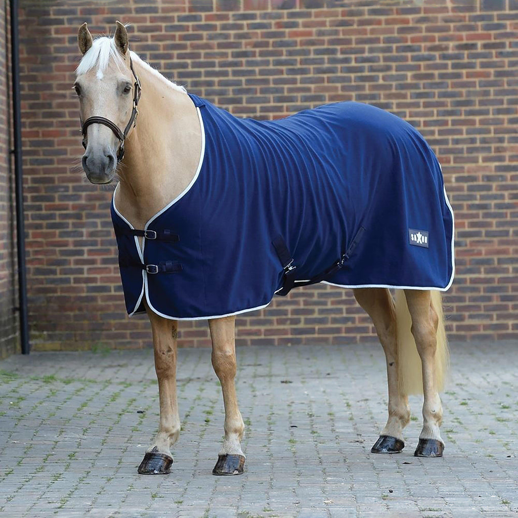 Defiant Fleece Standard Neck Navy/White