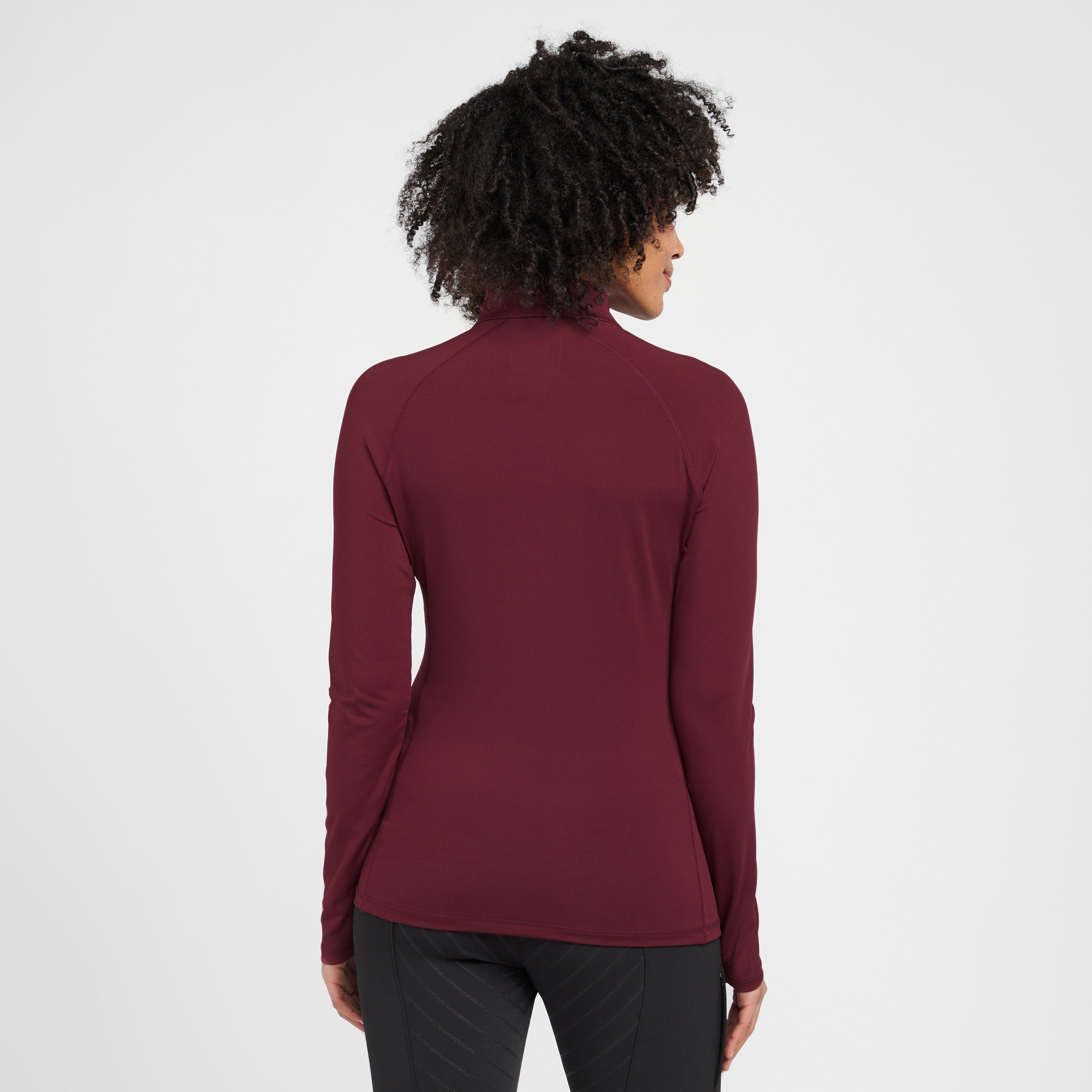Womens Prime Long Sleeved Top Maroon