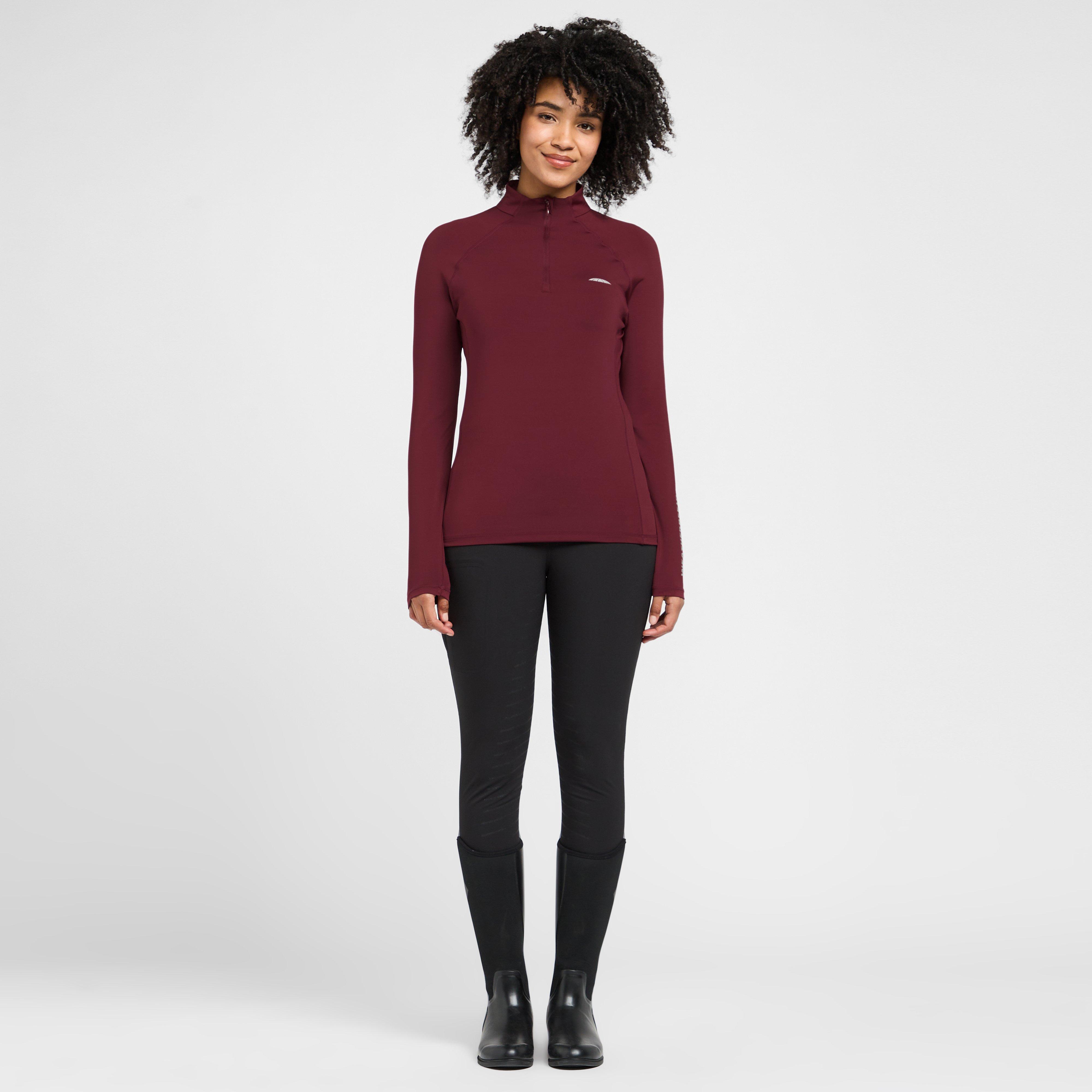 Womens Prime Long Sleeved Top Maroon