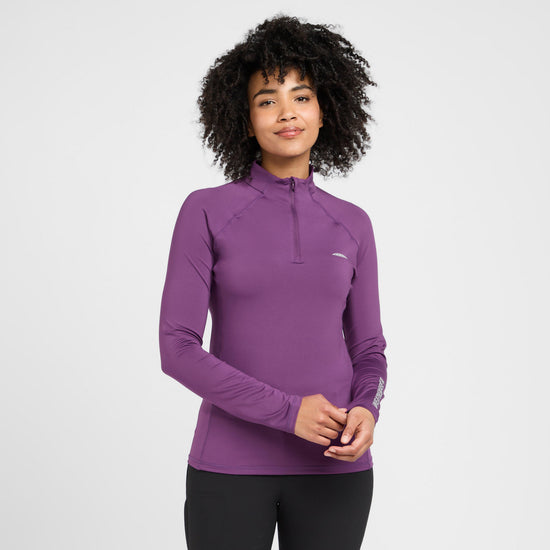 Womens Prime Long Sleeved Top Violet