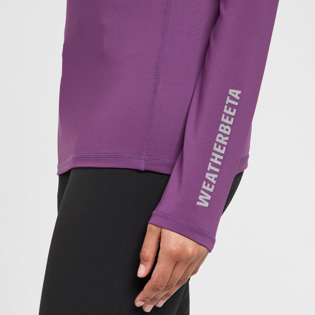 Womens Prime Long Sleeved Top Violet
