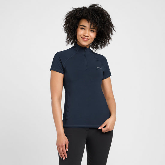 Womens Prime Short Sleeved Top Navy
