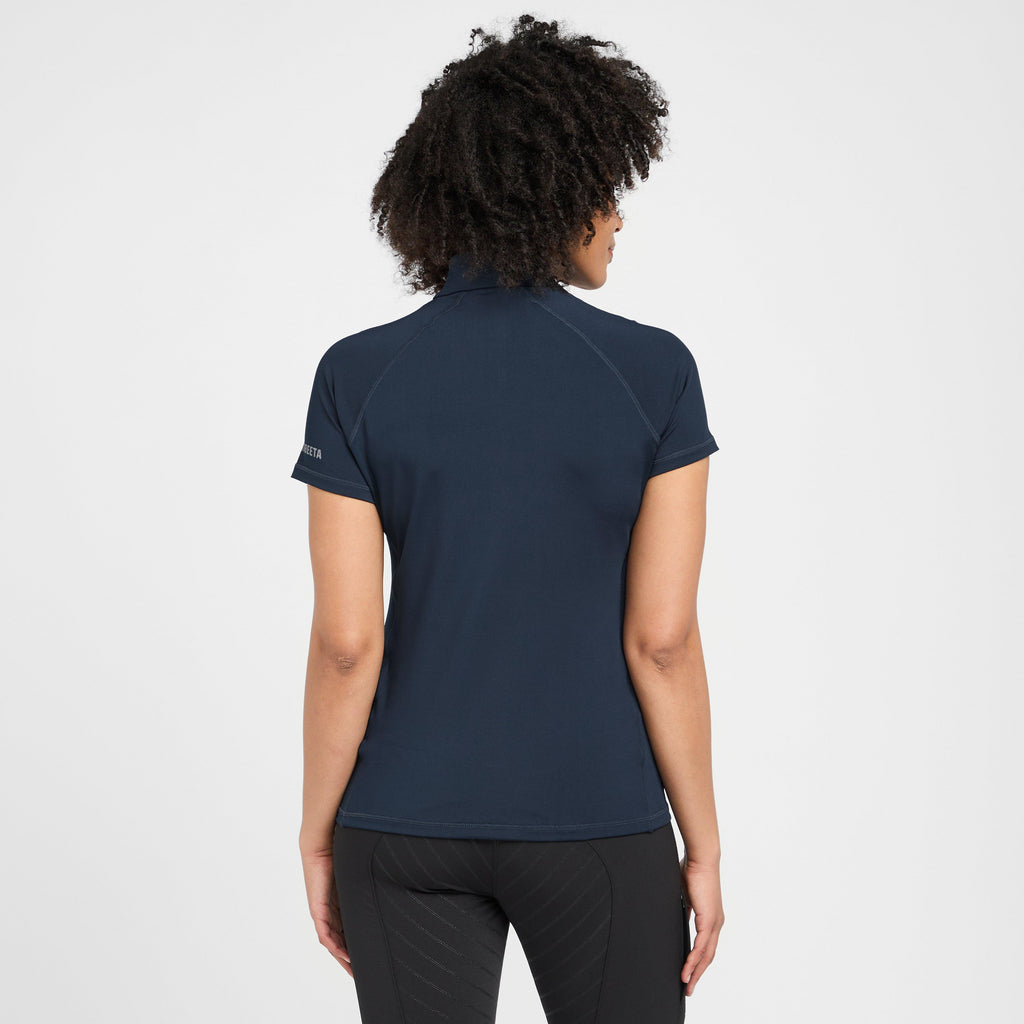 Womens Prime Short Sleeved Top Navy