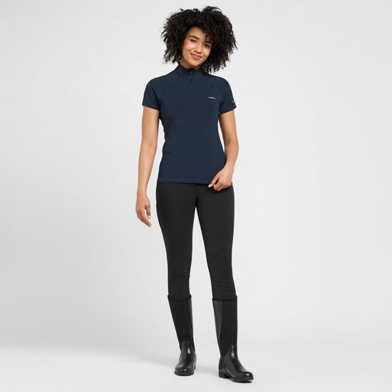 Womens Prime Short Sleeved Top Navy