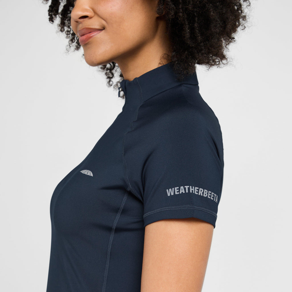 Womens Prime Short Sleeved Top Navy