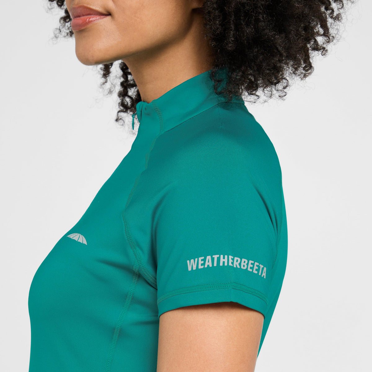 Womens Prime Short Sleeved Top Turquoise