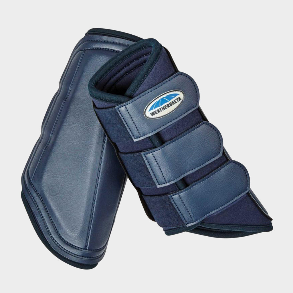 Single Lock Brushing Boots Navy