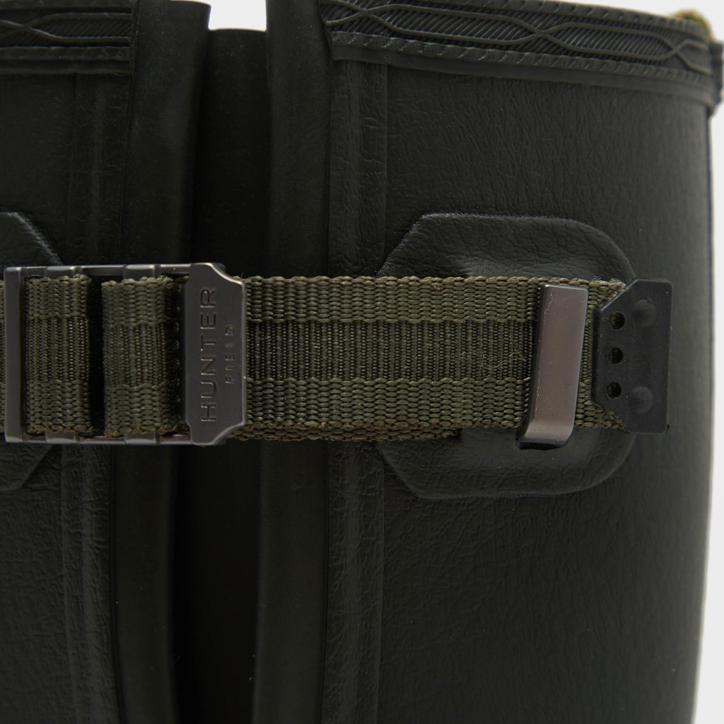 Womens Balmoral Neoprene Side Adjustable Wellington Boots Dark Olive