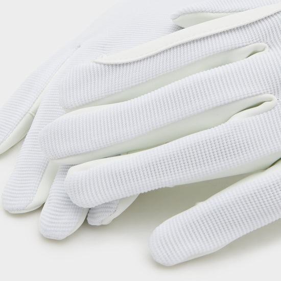 Mesh Riding Gloves White
