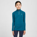 Young Rider Hyde Park Cross Country Shirt Teal Ditsy