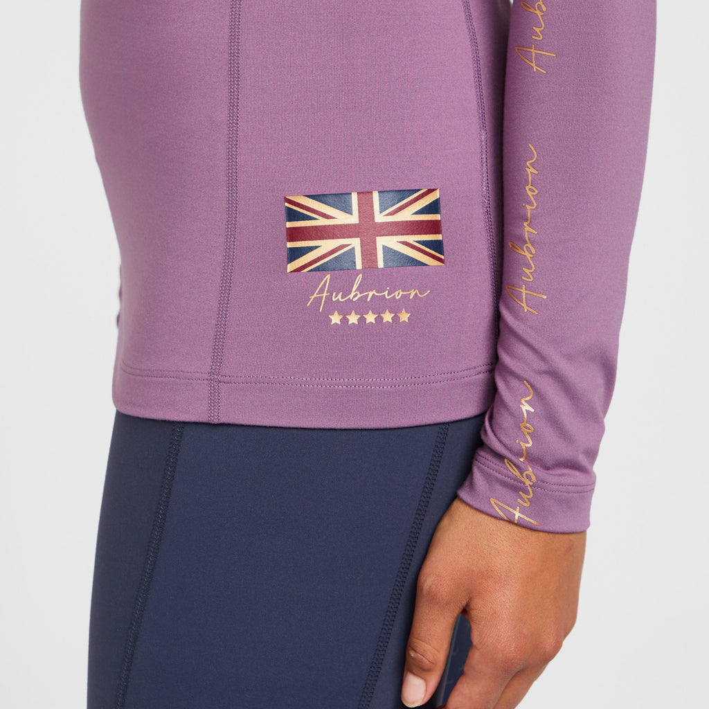 Womens Team Long Sleeved Base Layer Mauve