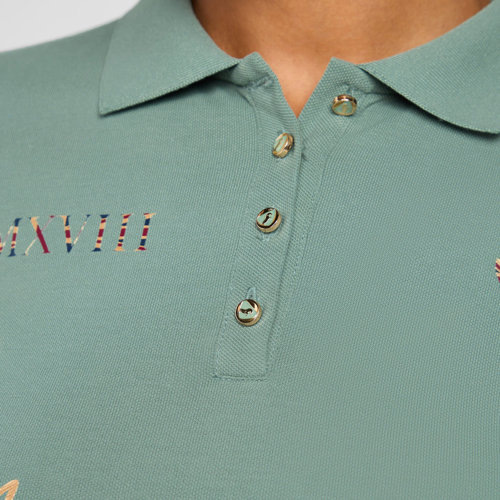 Womens Team Polo Sage