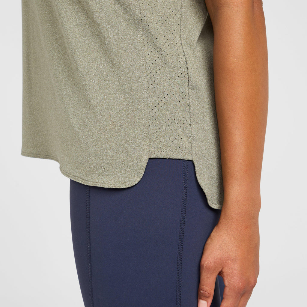 Womens Energise Tech T-Shirt Olive