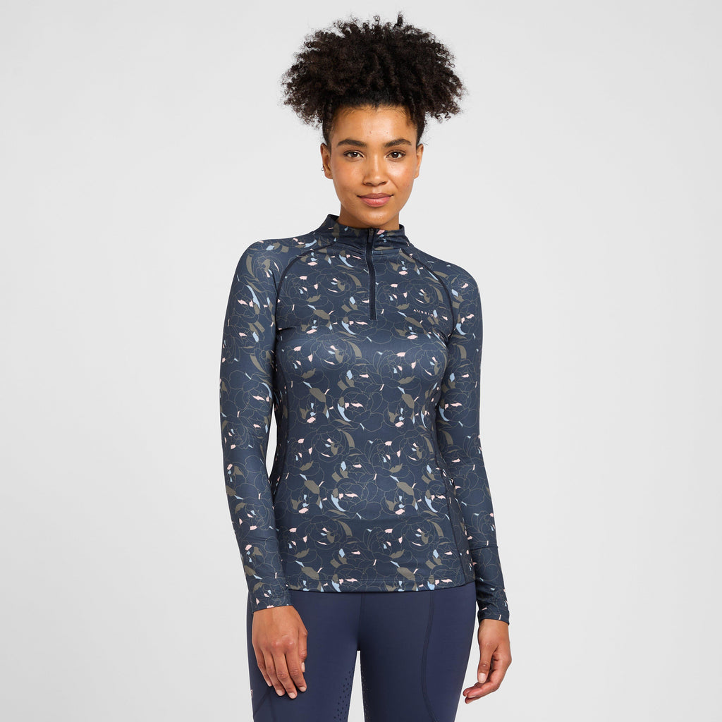 Womens Revive Long Sleeve Base Layer Peony Print