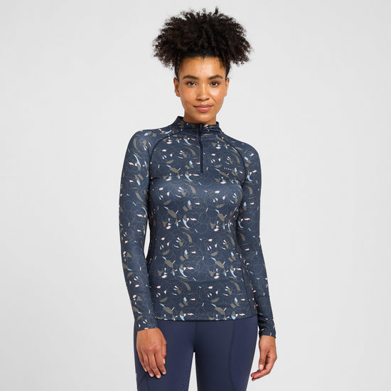 Womens Revive Long Sleeve Base Layer Peony Print