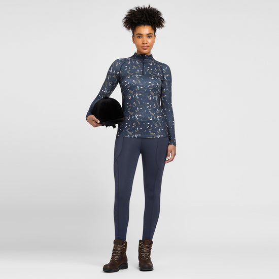 Womens Revive Long Sleeve Base Layer Peony Print