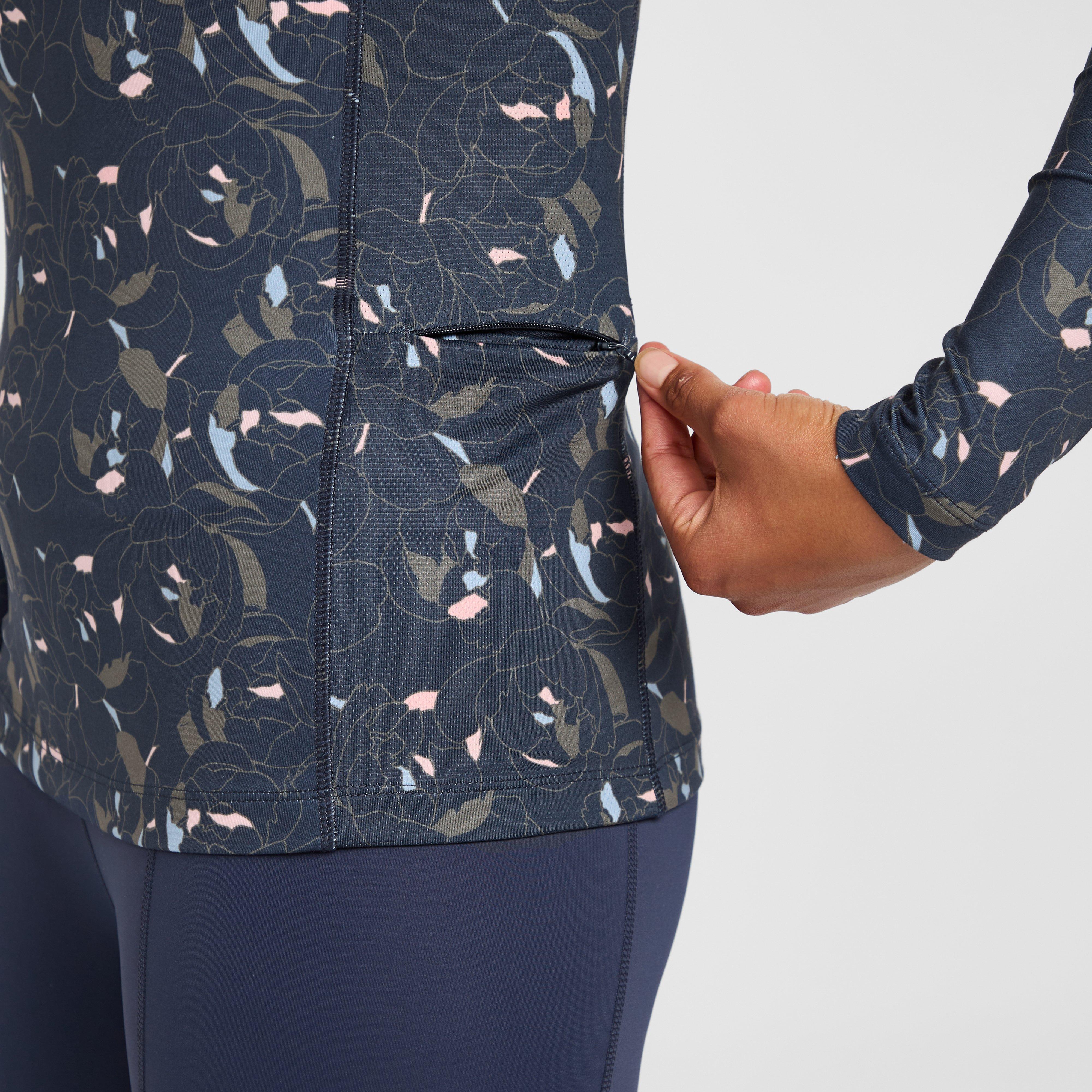 Womens Revive Long Sleeve Base Layer Peony Print