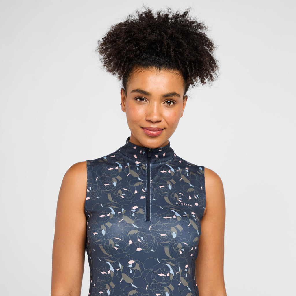 Womens Revive Sleeveless Base Layer Peony Print