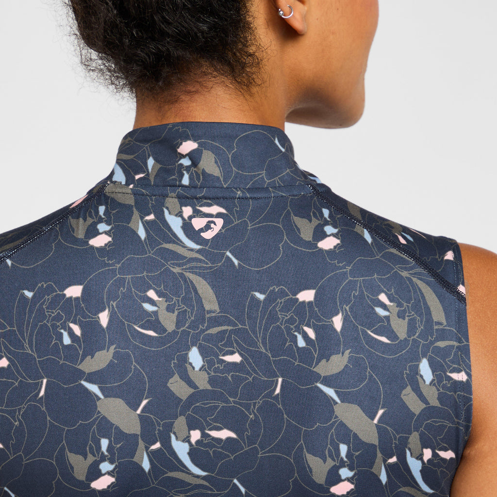 Womens Revive Sleeveless Base Layer Peony Print