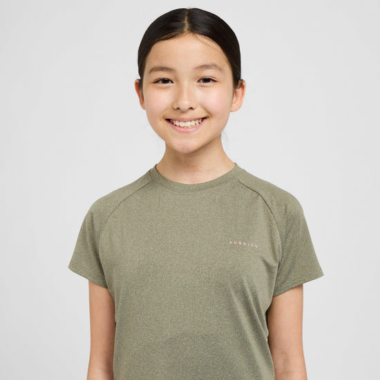 Young Rider Energise Tech T-Shirt Olive