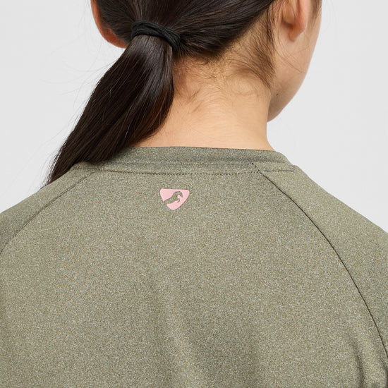 Young Rider Energise Tech T-Shirt Olive