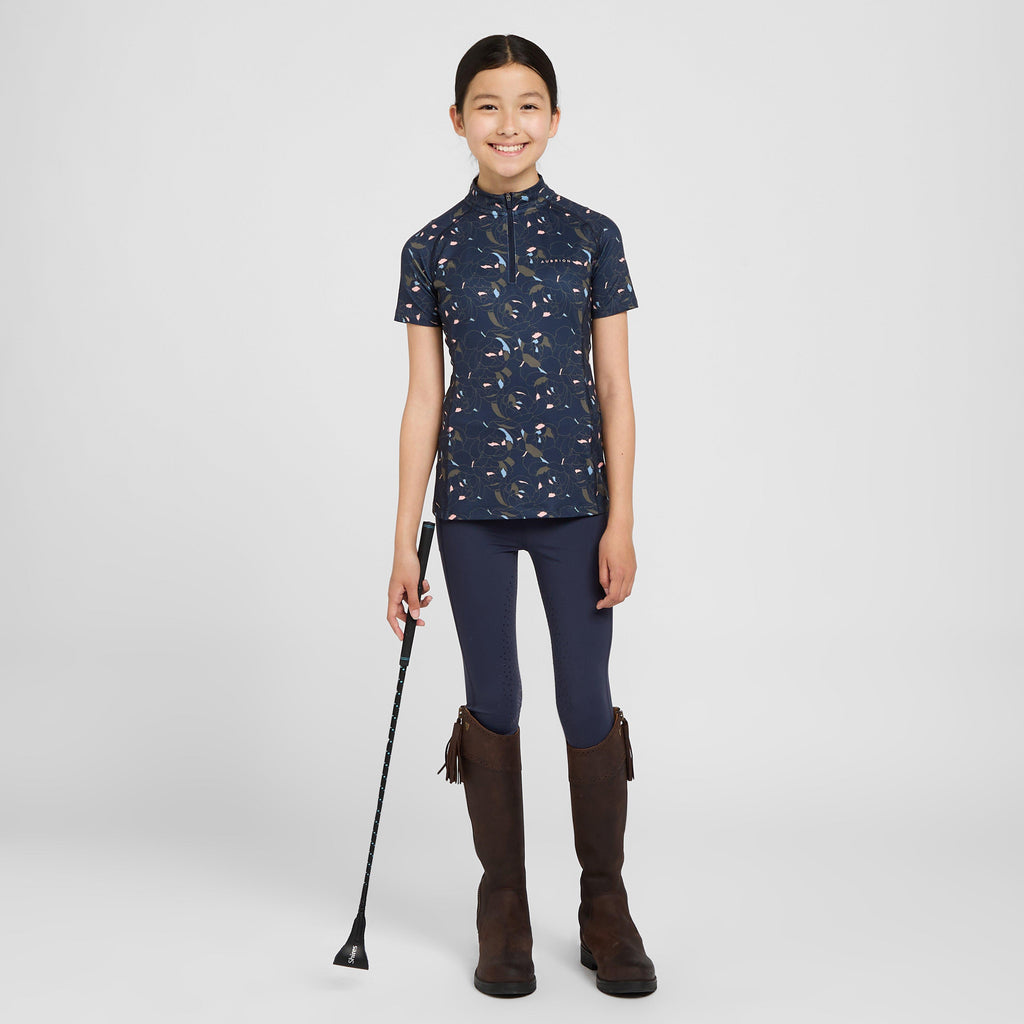 Young Rider Non-Stop Riding Tights Navy