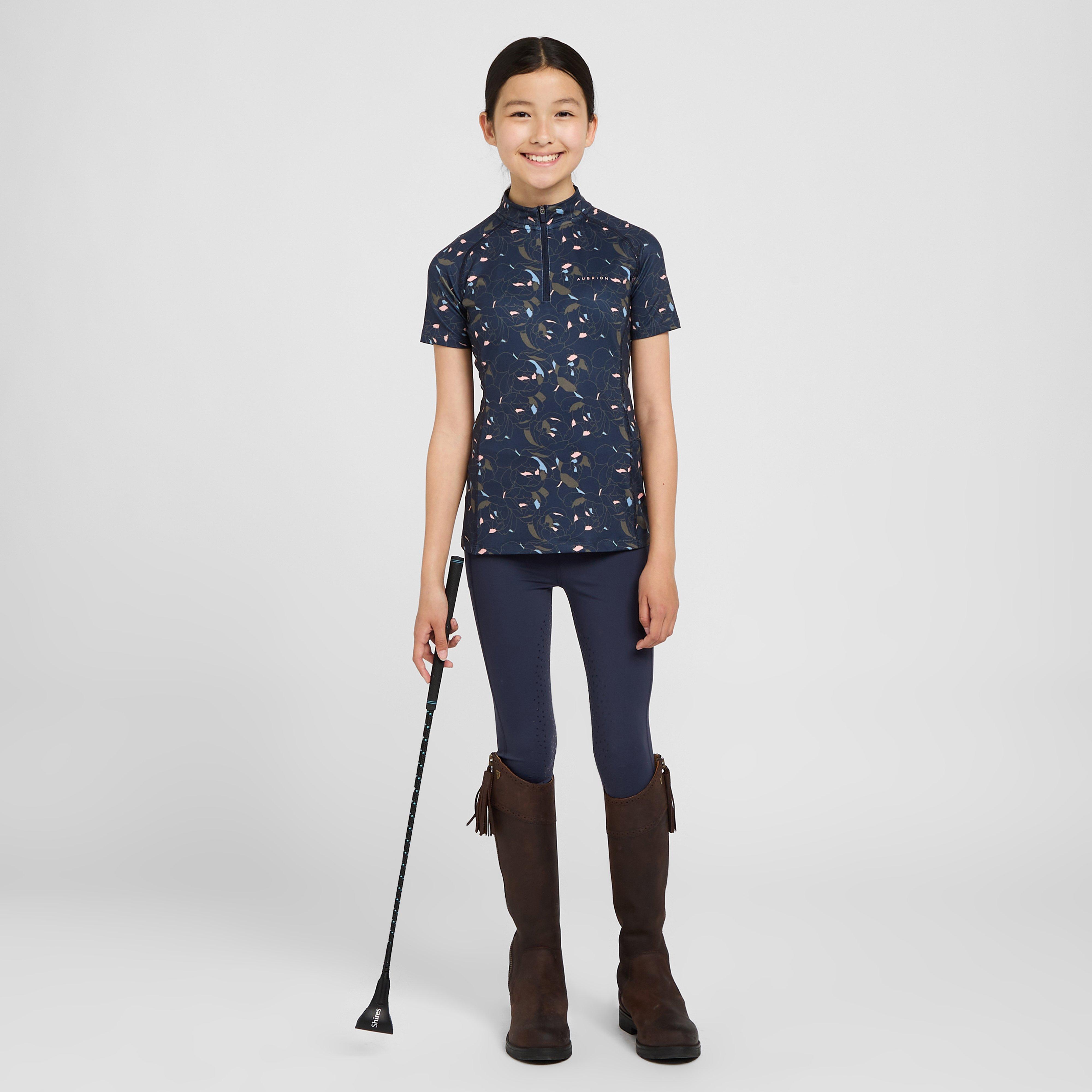 Young Rider Non-Stop Riding Tights Navy