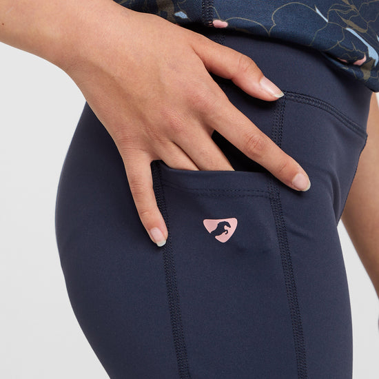Young Rider Non-Stop Riding Tights Navy