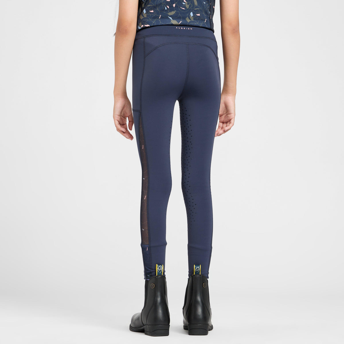 Young Rider Rhythm Riding Tights Navy