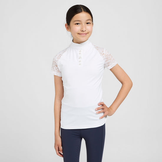 Young Rider Moorgate Show Shirt White