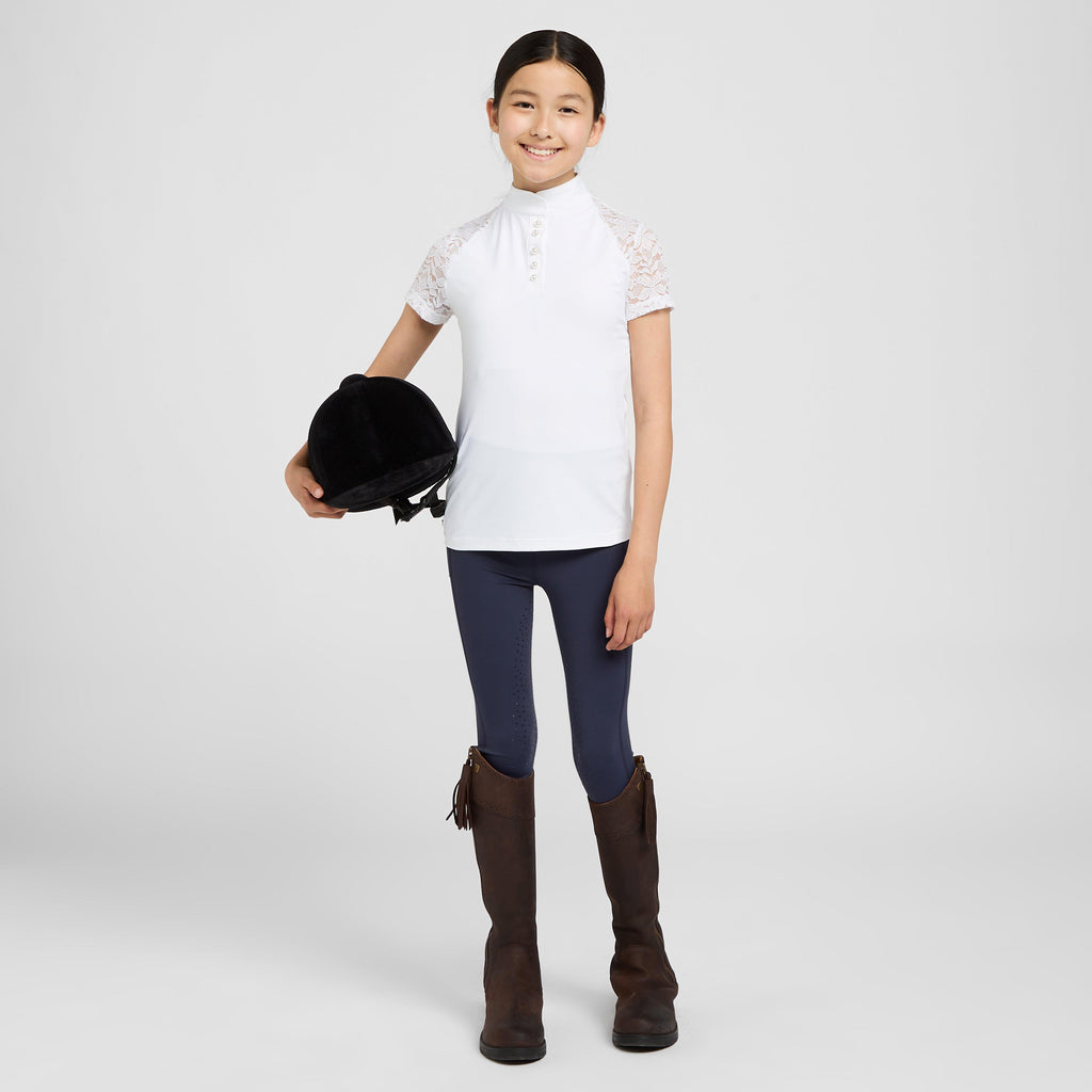 Young Rider Moorgate Show Shirt White