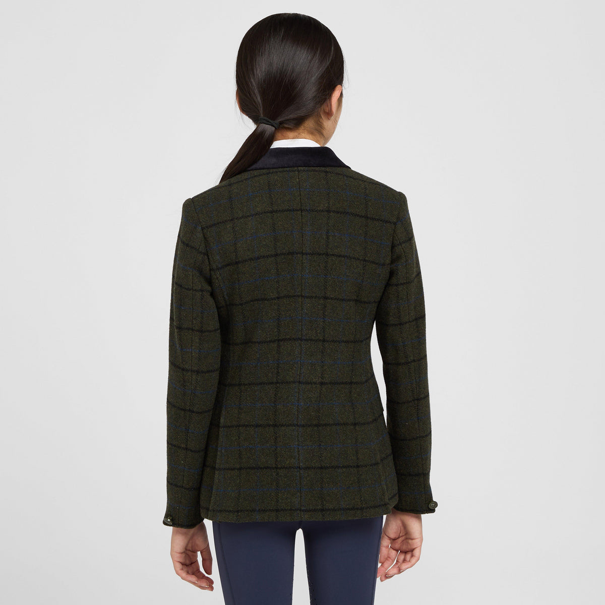 Childs Saratoga Tweed Jacket Dark Green Check