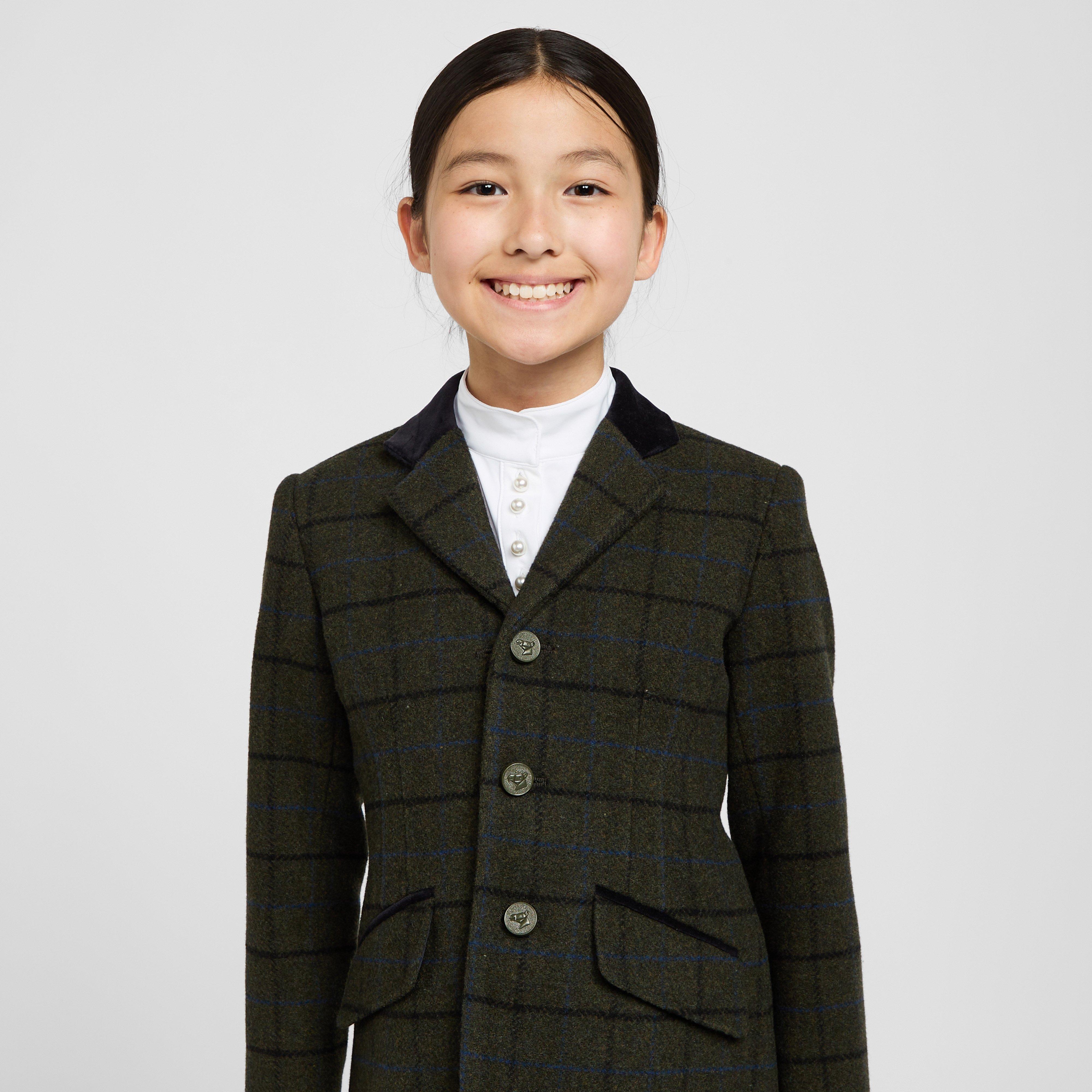 Childs Saratoga Tweed Jacket Dark Green Check