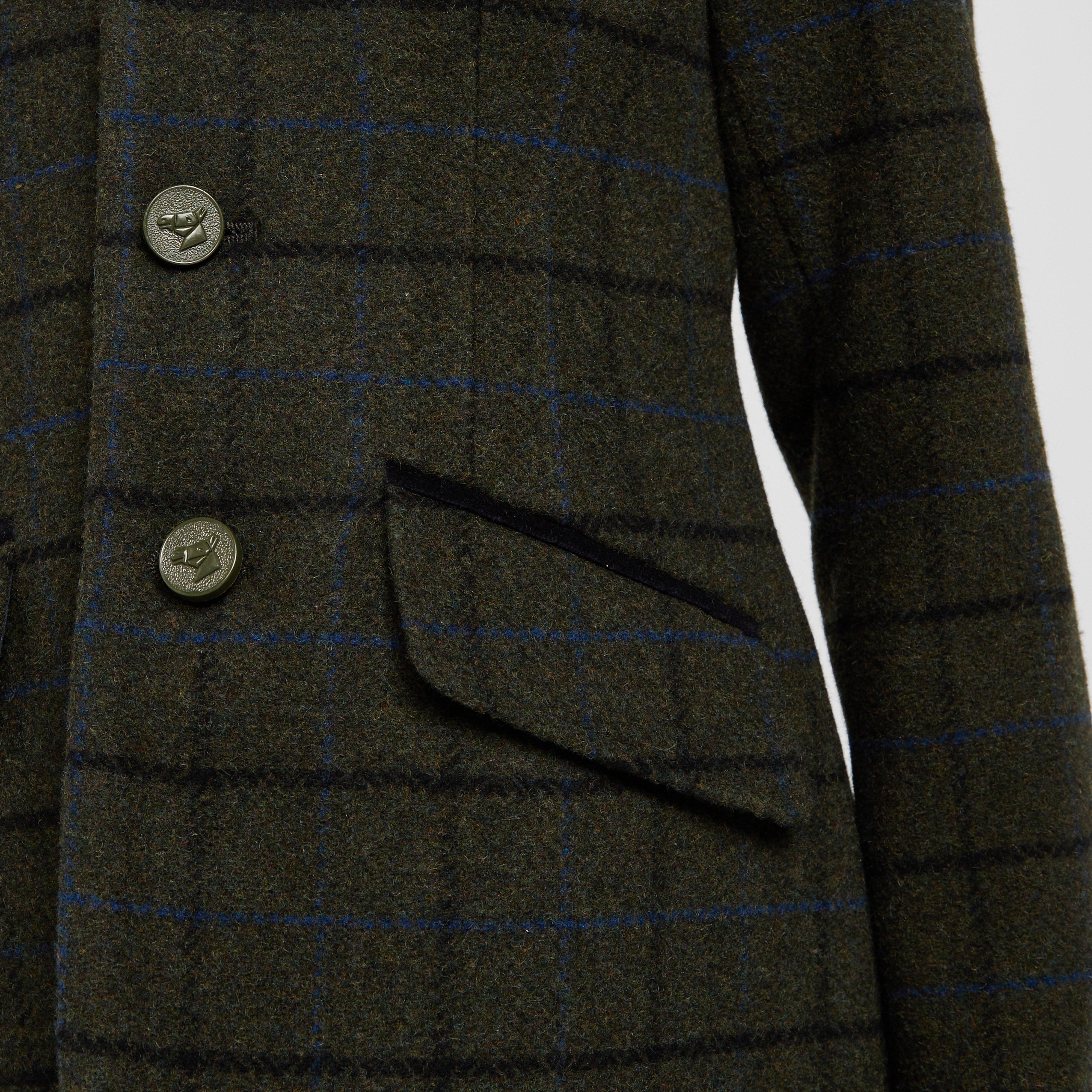 Childs Saratoga Tweed Jacket Dark Green Check