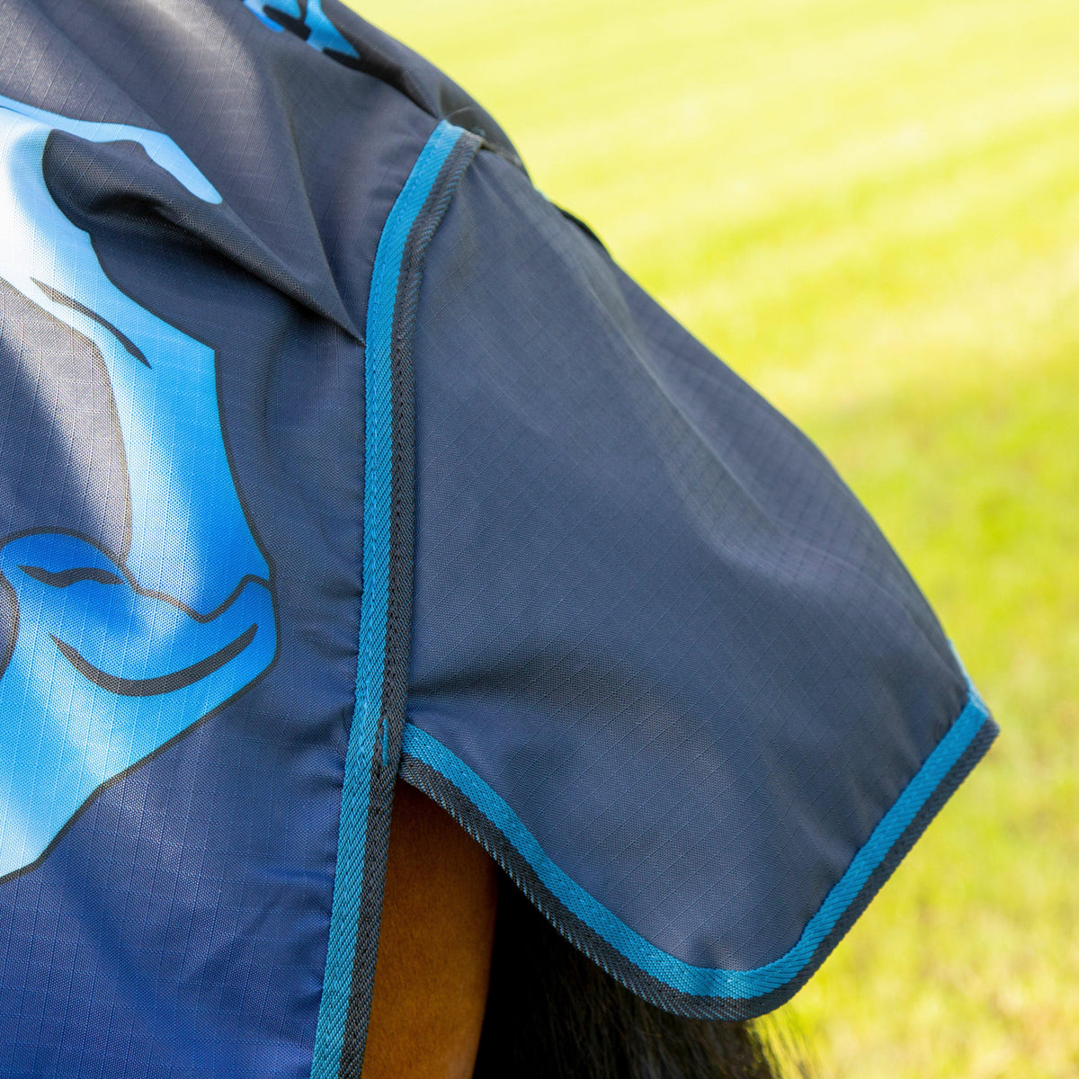 Tempest Original Lite 0g Combo Neck Turnout Rug Blue Skeleton