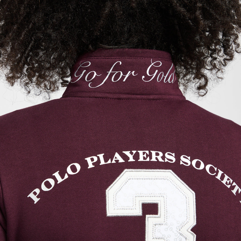 Womens Favouritas Gold Sweat Cardigan Dark Berry