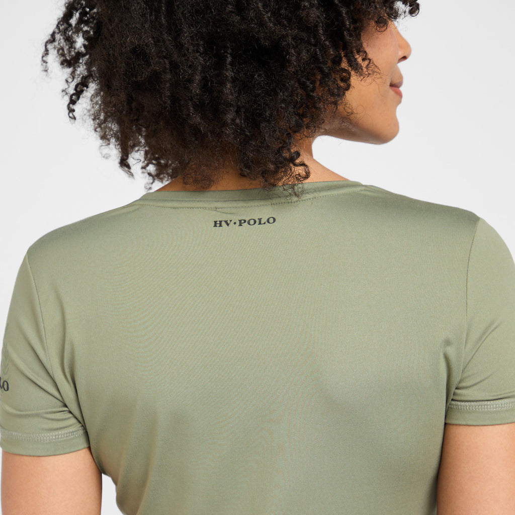 Womens Favouritas Tech T-Shirt Oil Green