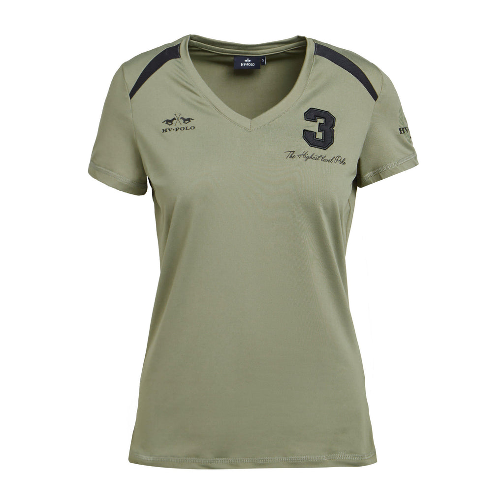 Womens Favouritas Tech T-Shirt Oil Green