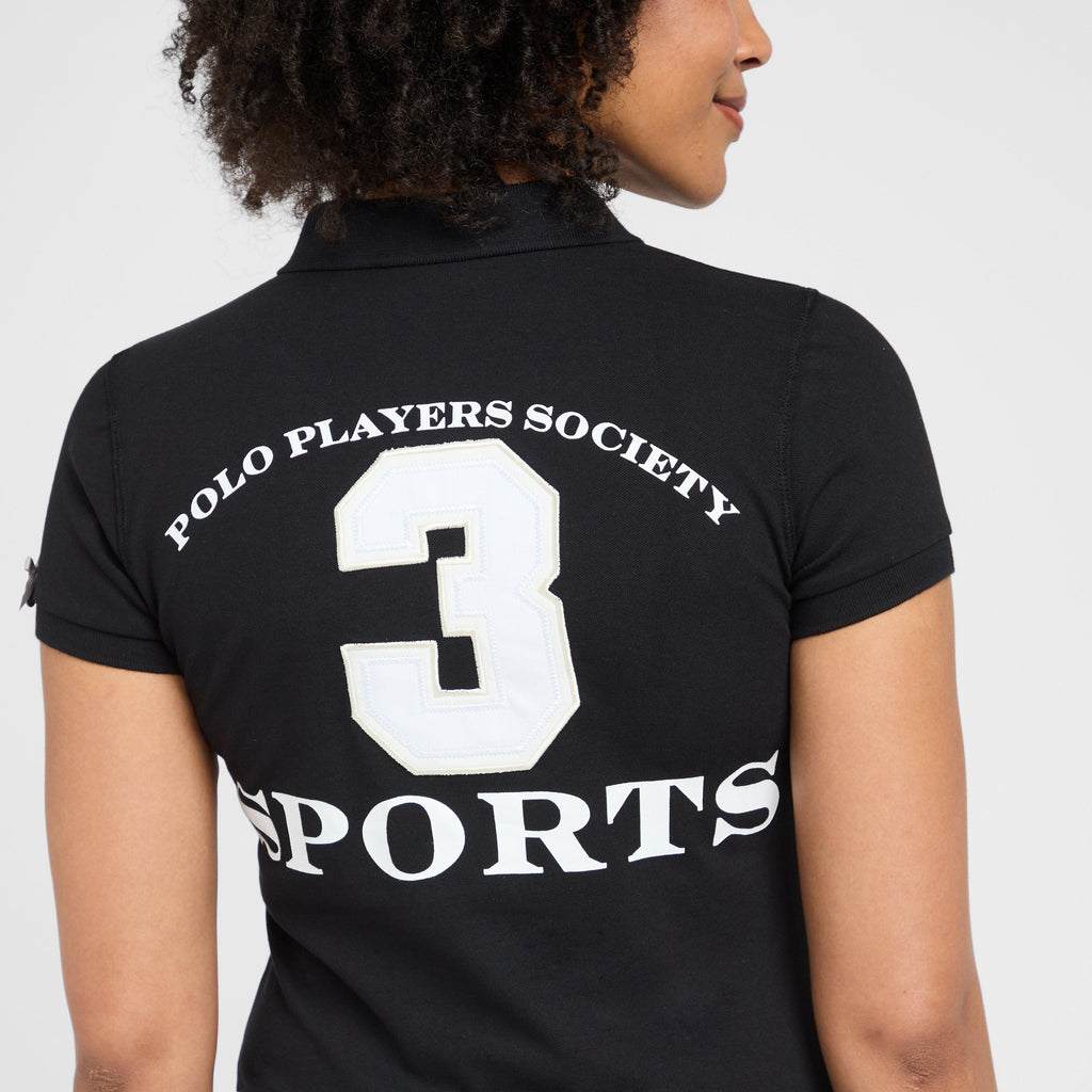 Womens Favouritas EQ Polo Shirt Black