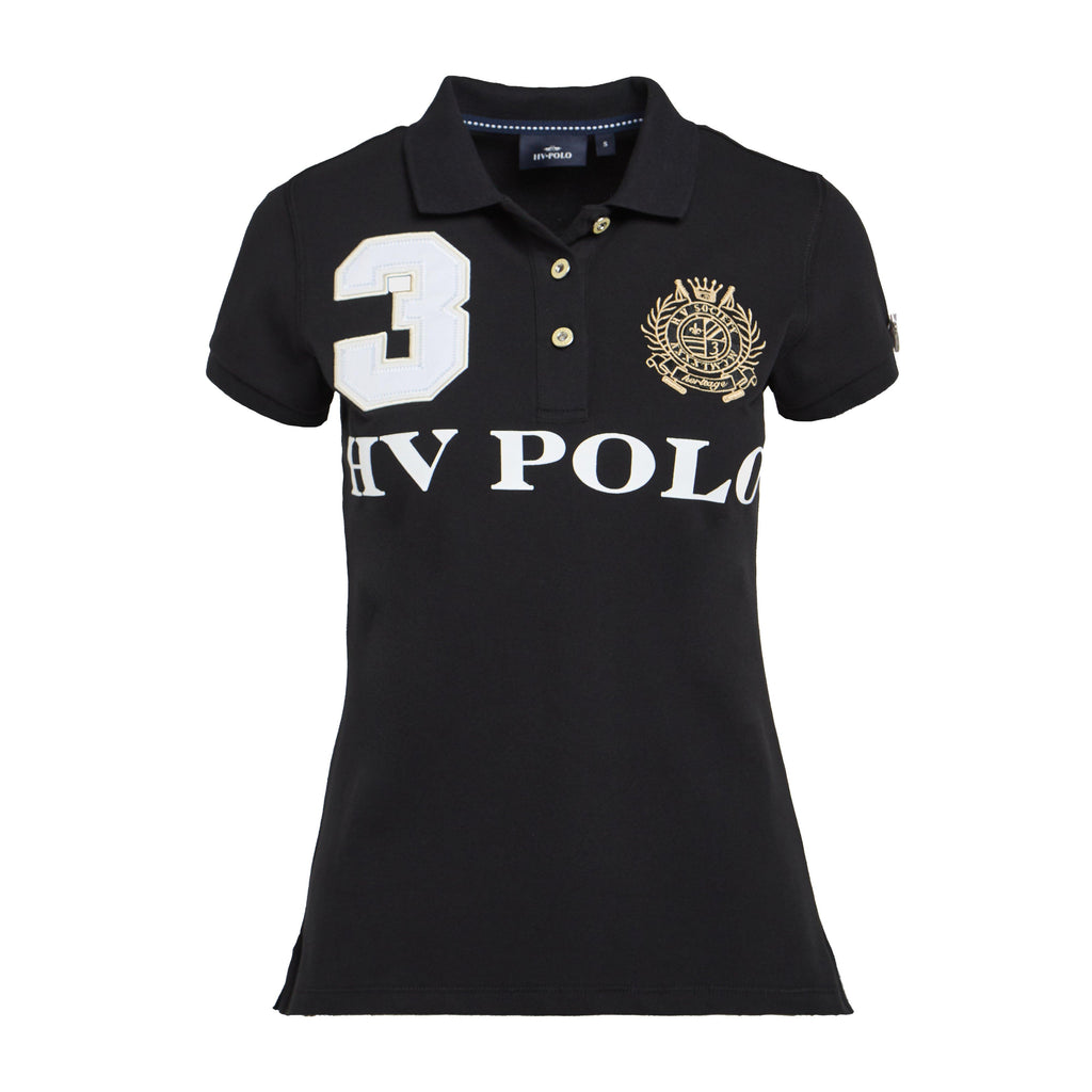 Womens Favouritas EQ Polo Shirt Black