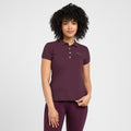 Womens Classic Short Sleeved Polo Shirt Dark Berry