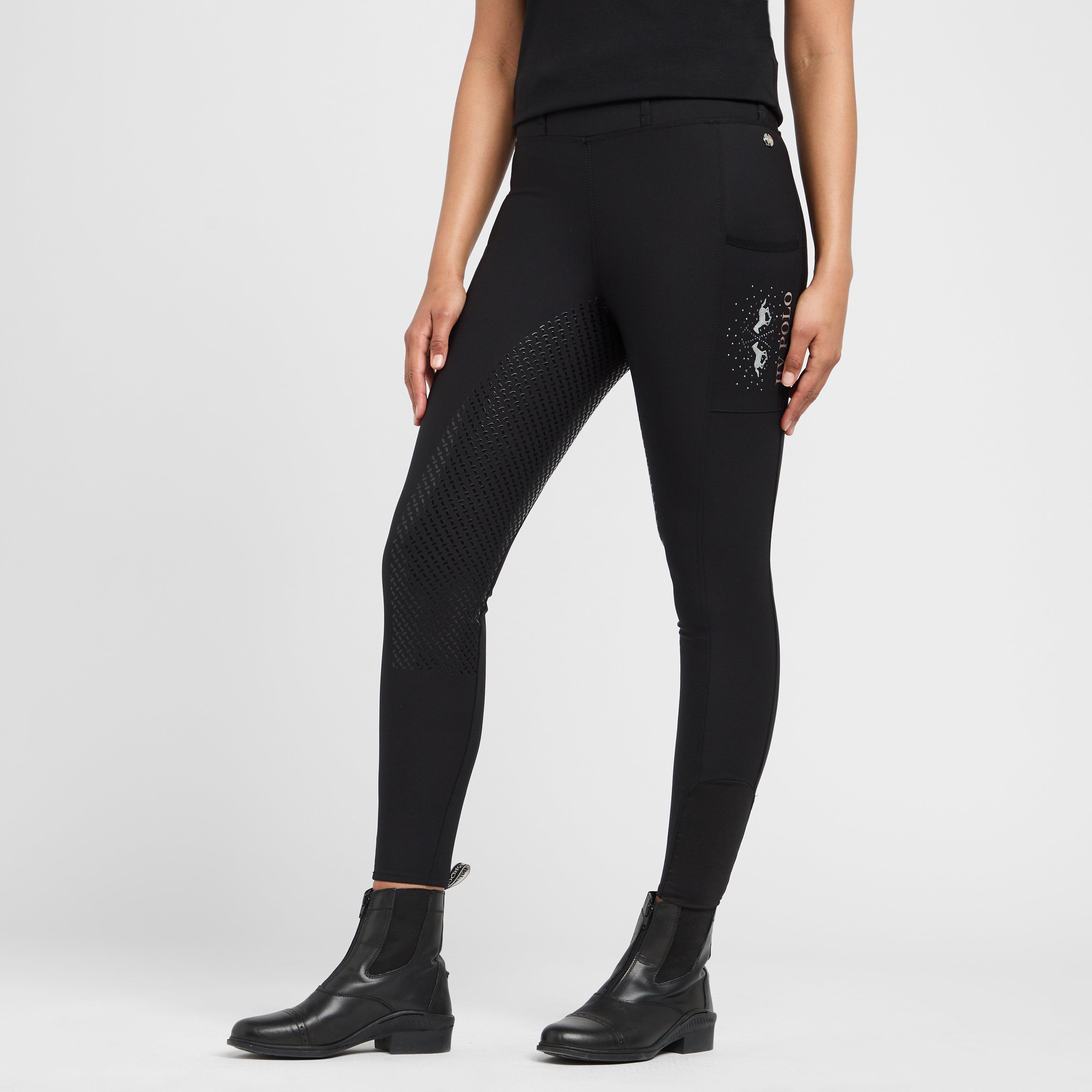Womens Classic Full Seat Riding Tights Black