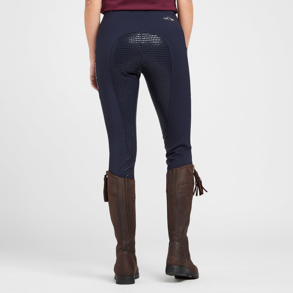Womens Classic Full Seat Riding Tights Navy