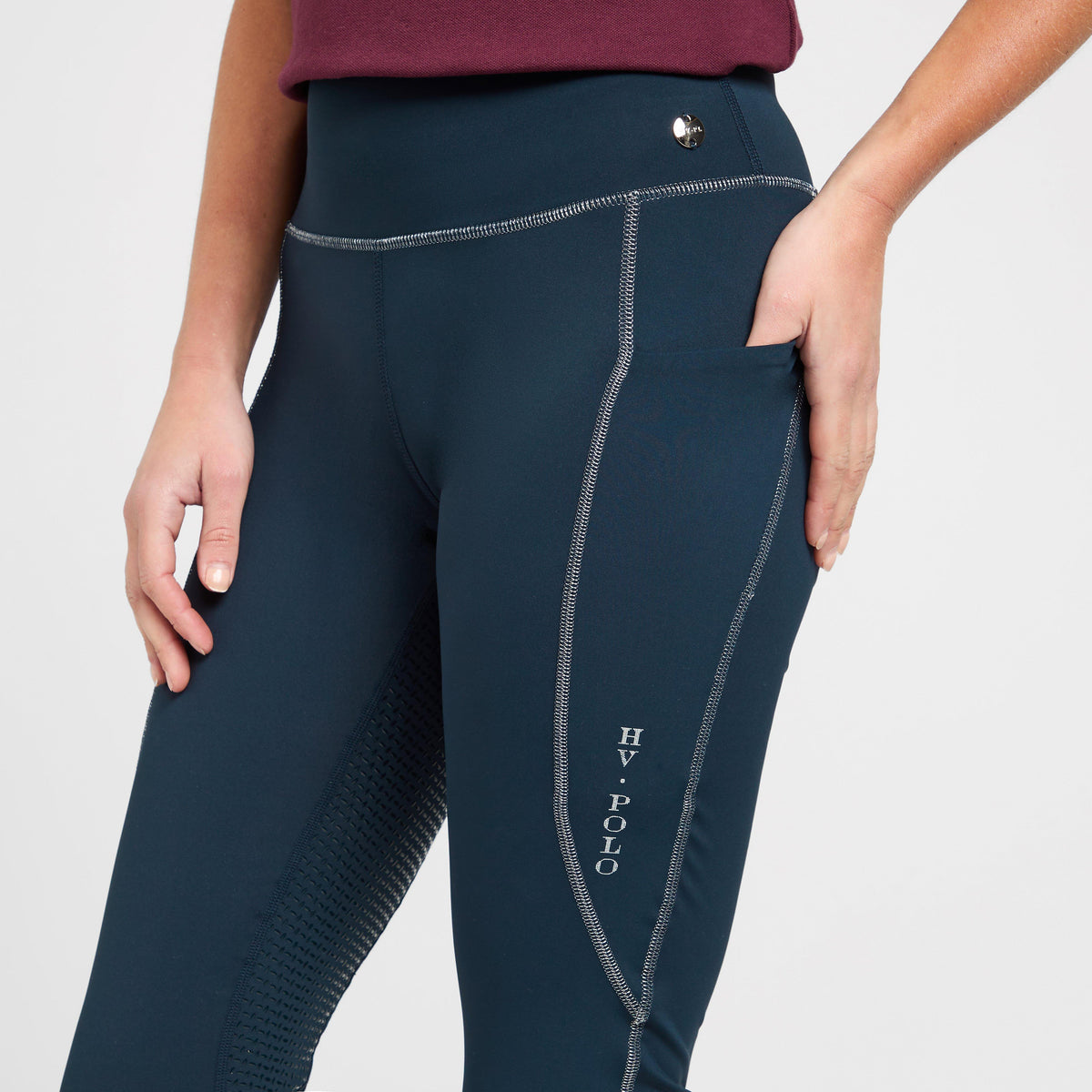 Womens Sporty Sue Full Seat Riding Tights Navy