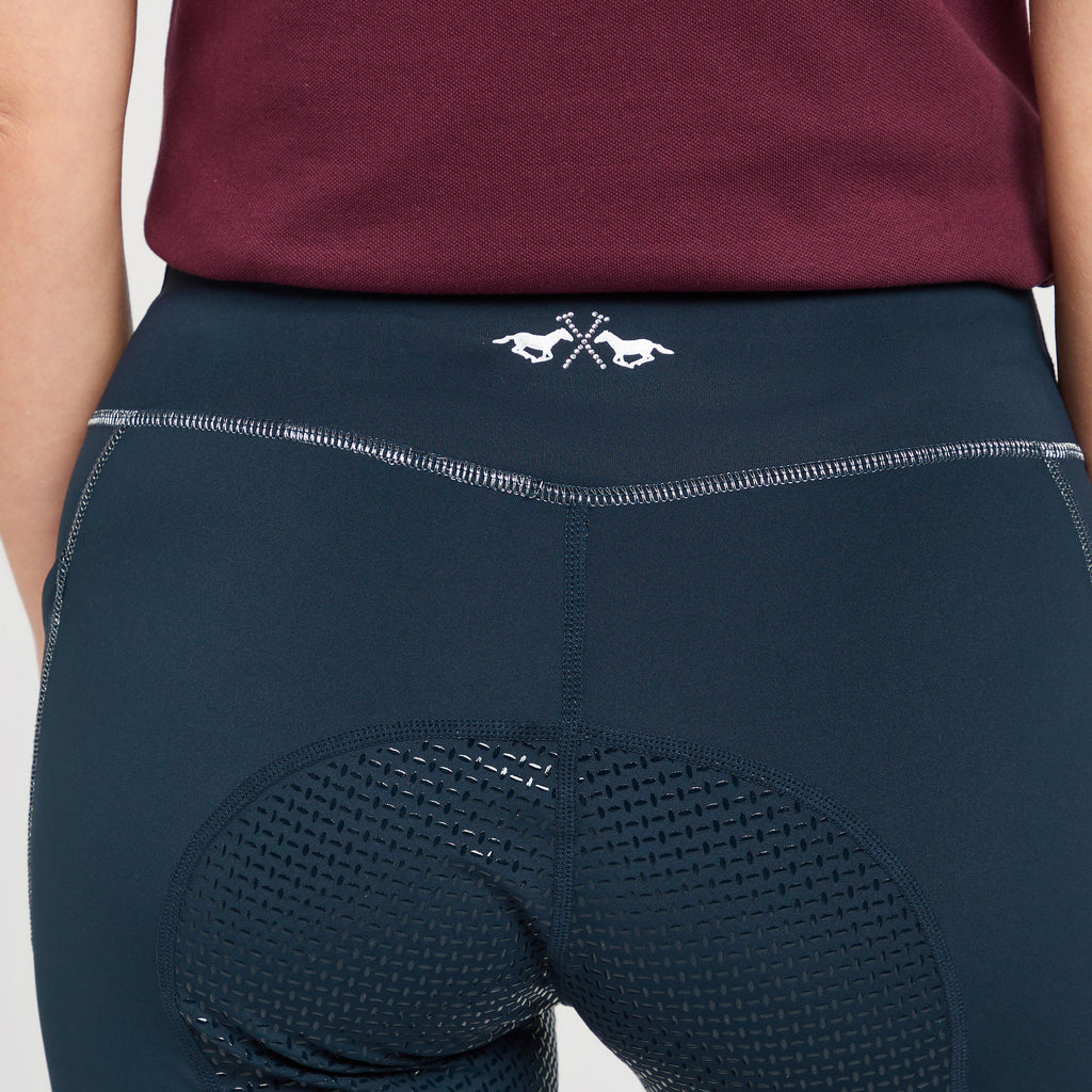 Womens Sporty Sue Full Seat Riding Tights Navy