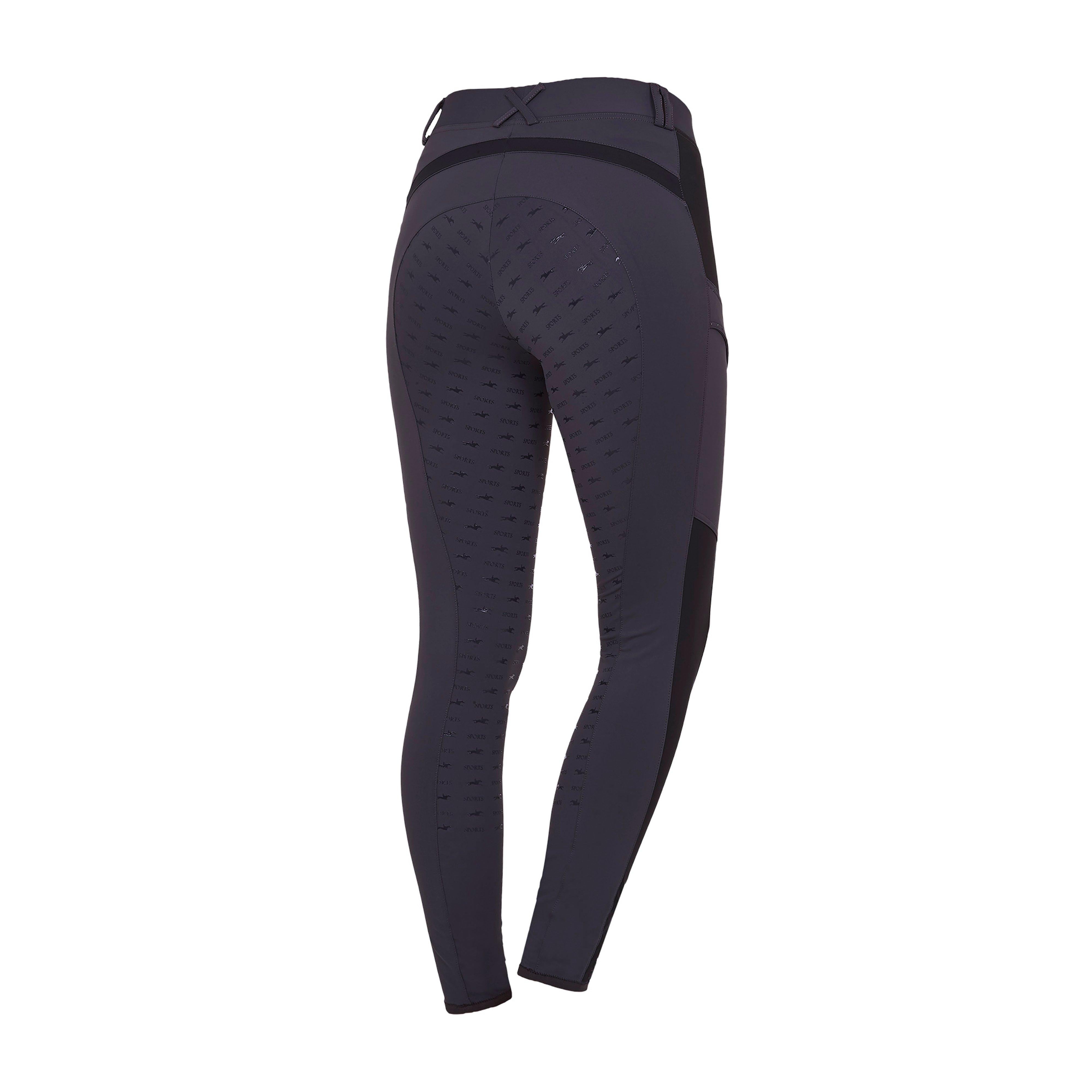 Womens Comfy Full Seat Riding Tights Dark Blue